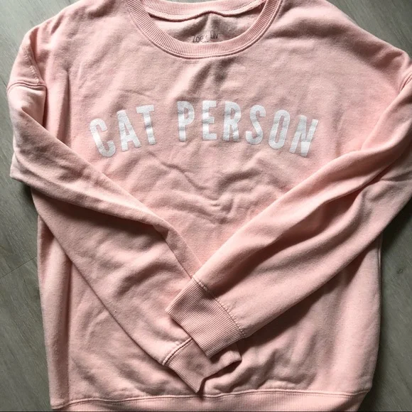 Cat Person Sweatshirt • Size XS - Picture 6 of 6